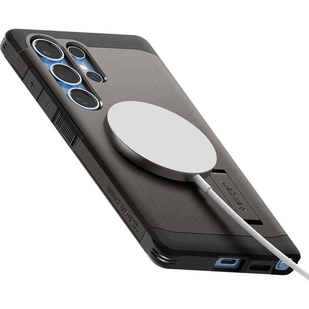 Handyhülle für Galaxy S25 Ultra, Spigen Tough Armor Mag mit MagSafe, Rotguss - Image 3
