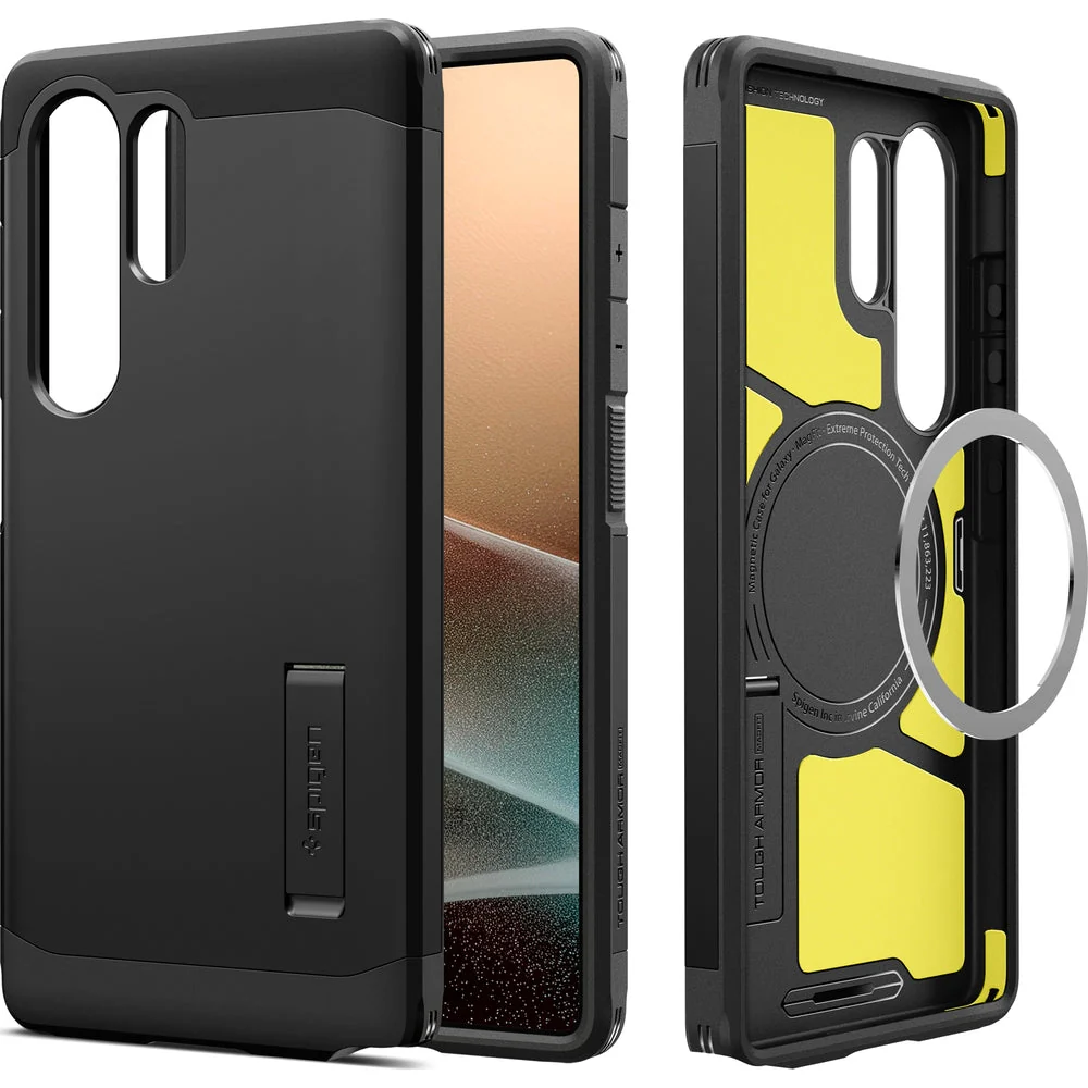Handyhülle für Galaxy S25 Ultra, Spigen Tough Armor Mag mit MagSafe, Schwarz - Image 11