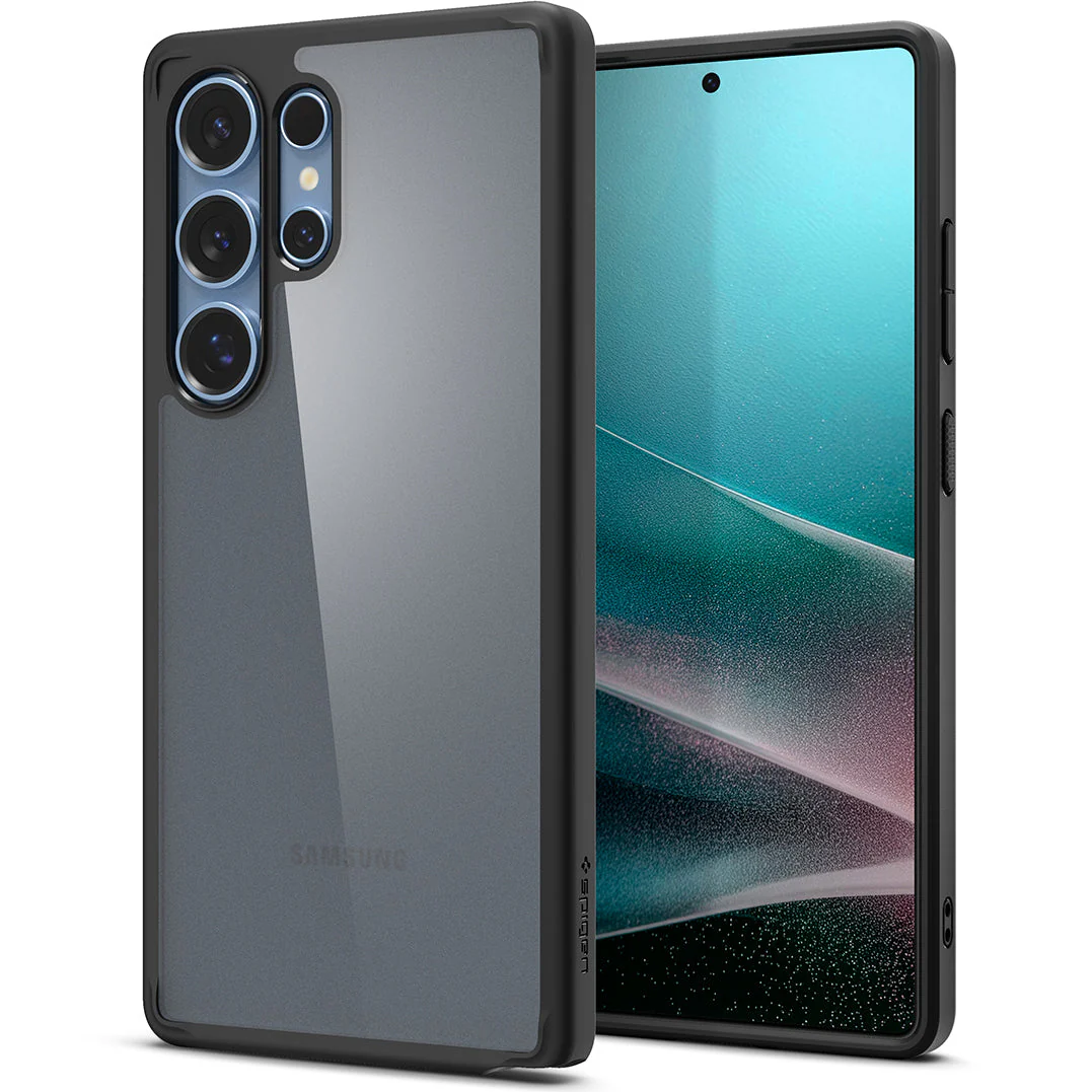 Handyhülle für Galaxy S25 Ultra, Spigen Ultra Hybrid, Durchscheinend-Schwarz - Image 2