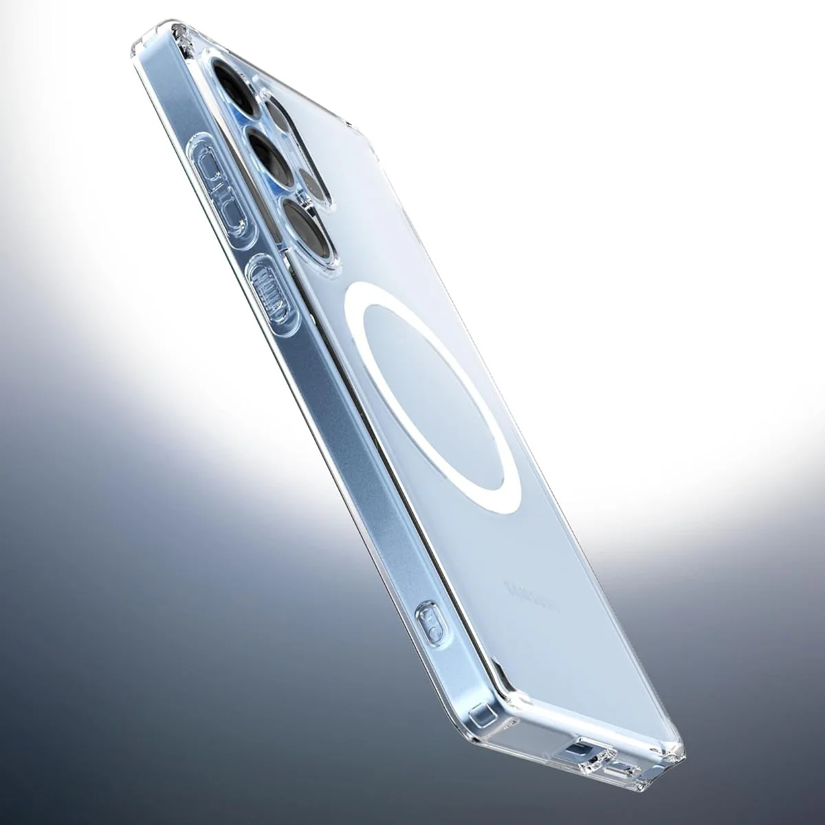 Handyhülle für Galaxy S25 Ultra, Spigen Ultra Hybrid Mag mit MagSafe, Transparent-Weiß - Image 15