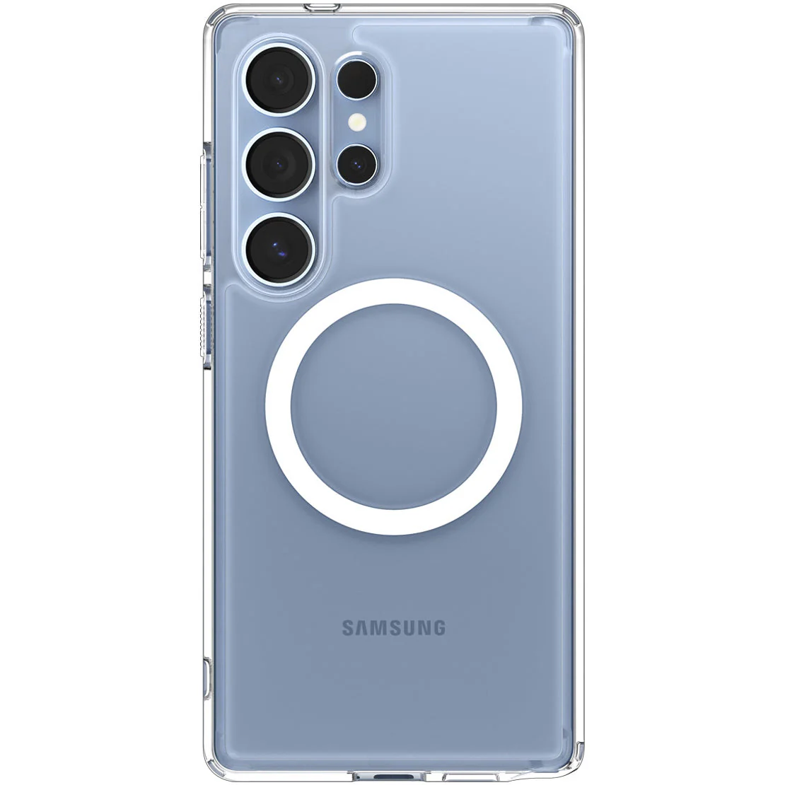 Handyhülle für Galaxy S25 Ultra, Spigen Ultra Hybrid Mag mit MagSafe, Transparent-Weiß - Image 4