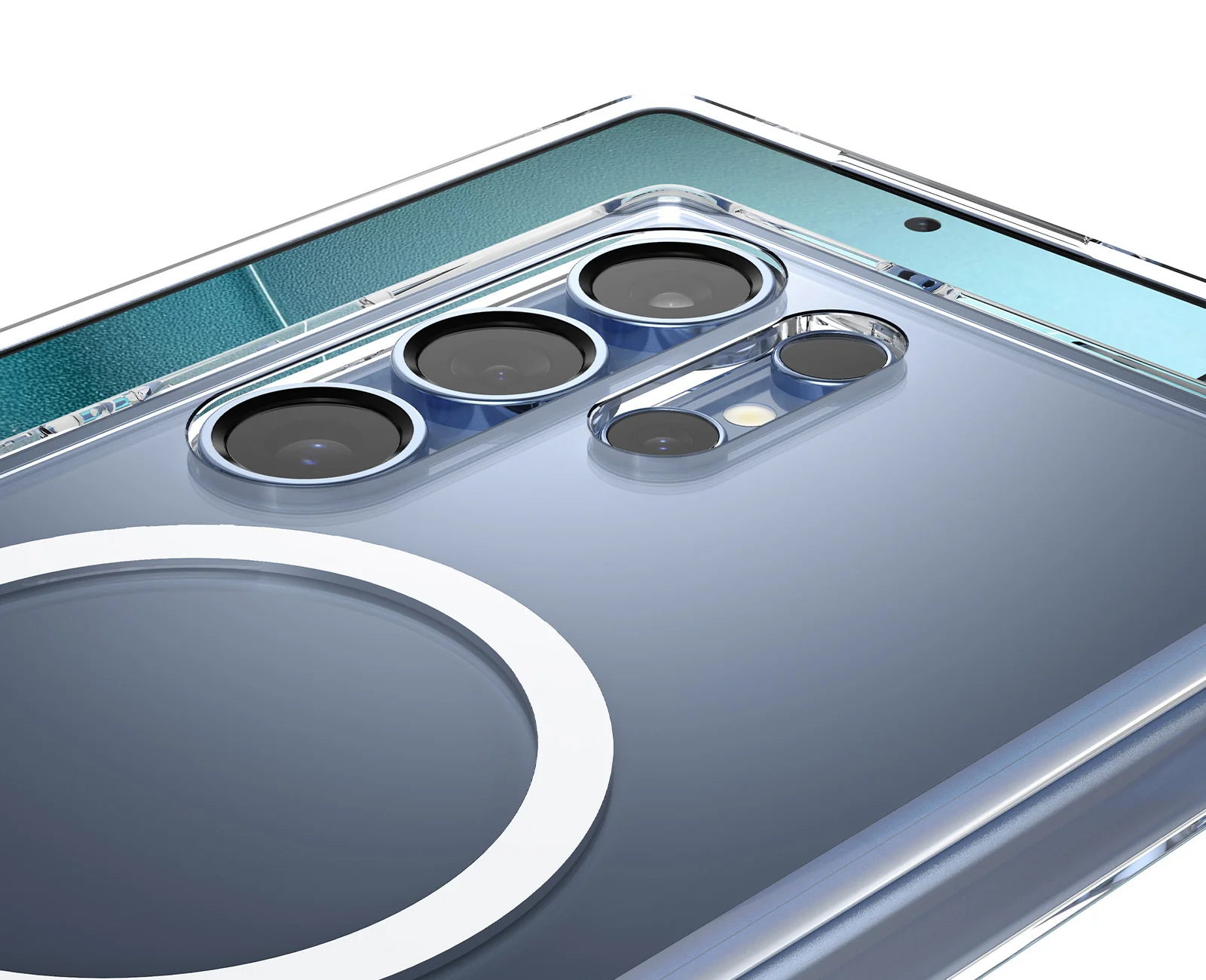 Handyhülle für Galaxy S25 Ultra, Spigen Ultra Hybrid S Mag mit MagSafe, Transparent-Weiß - Image 11