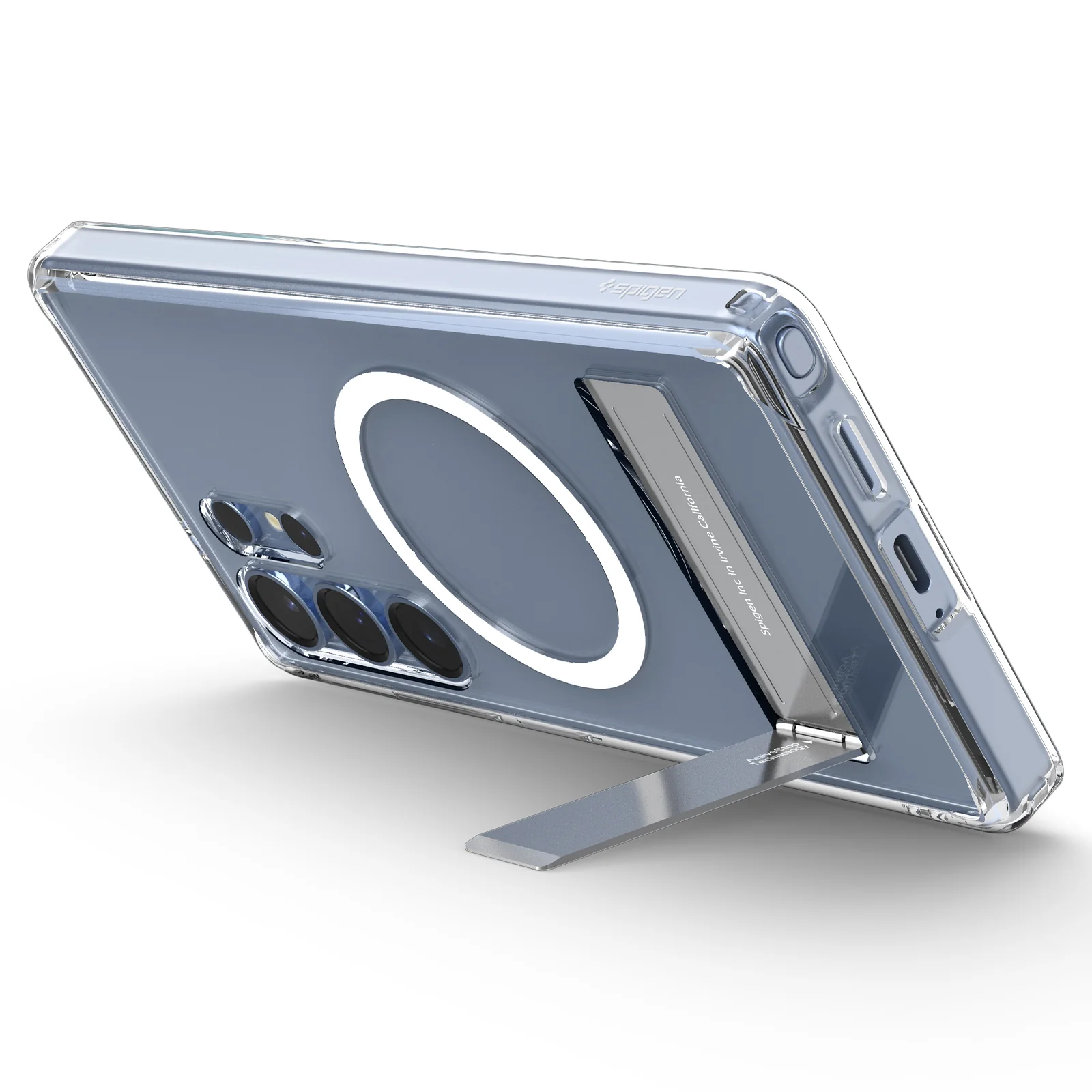 Handyhülle für Galaxy S25 Ultra, Spigen Ultra Hybrid S Mag mit MagSafe, Transparent-Weiß - Image 3