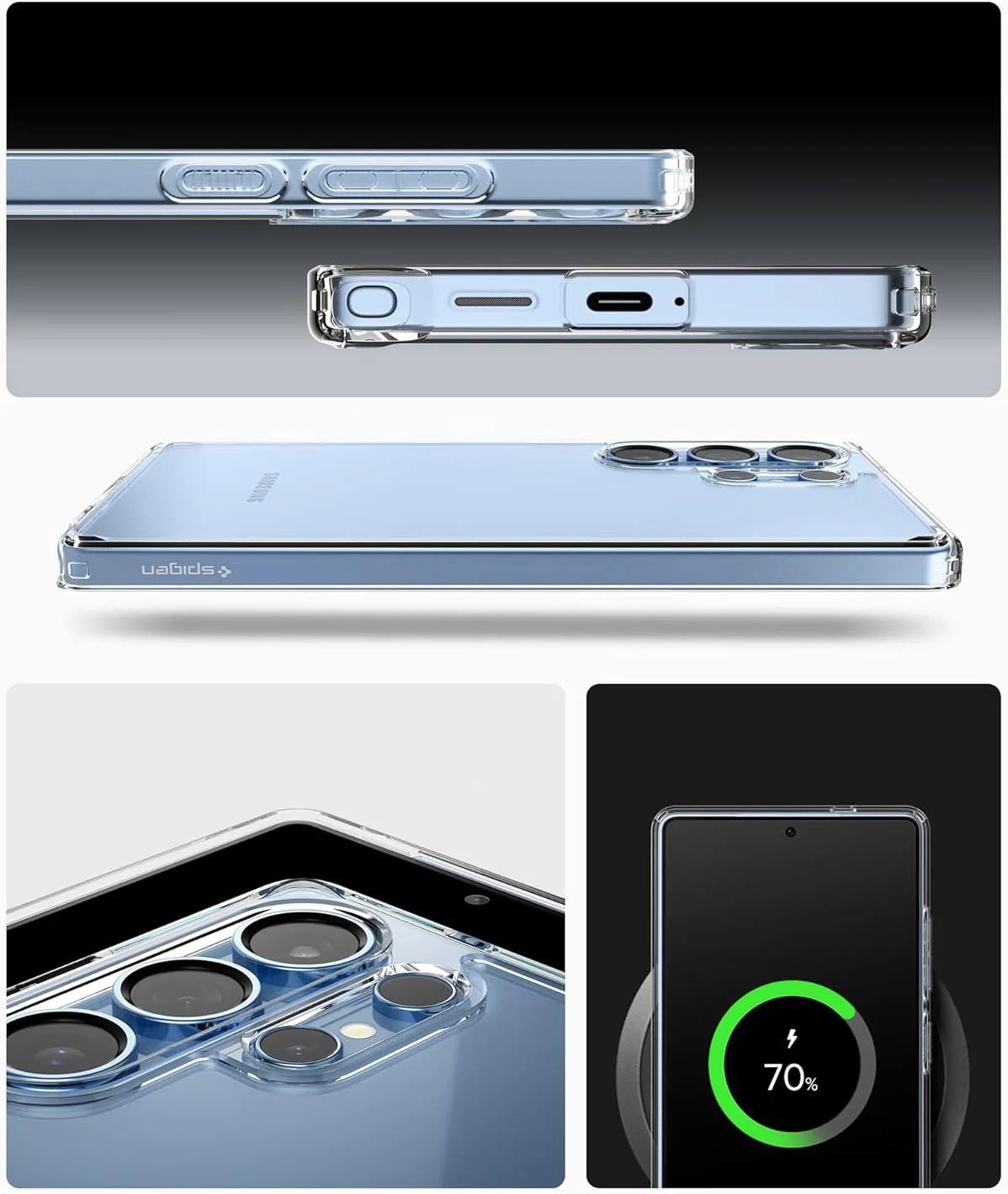 Handyhülle für Galaxy S25 Ultra, Spigen Ultra Hybrid, Transparent - Image 11