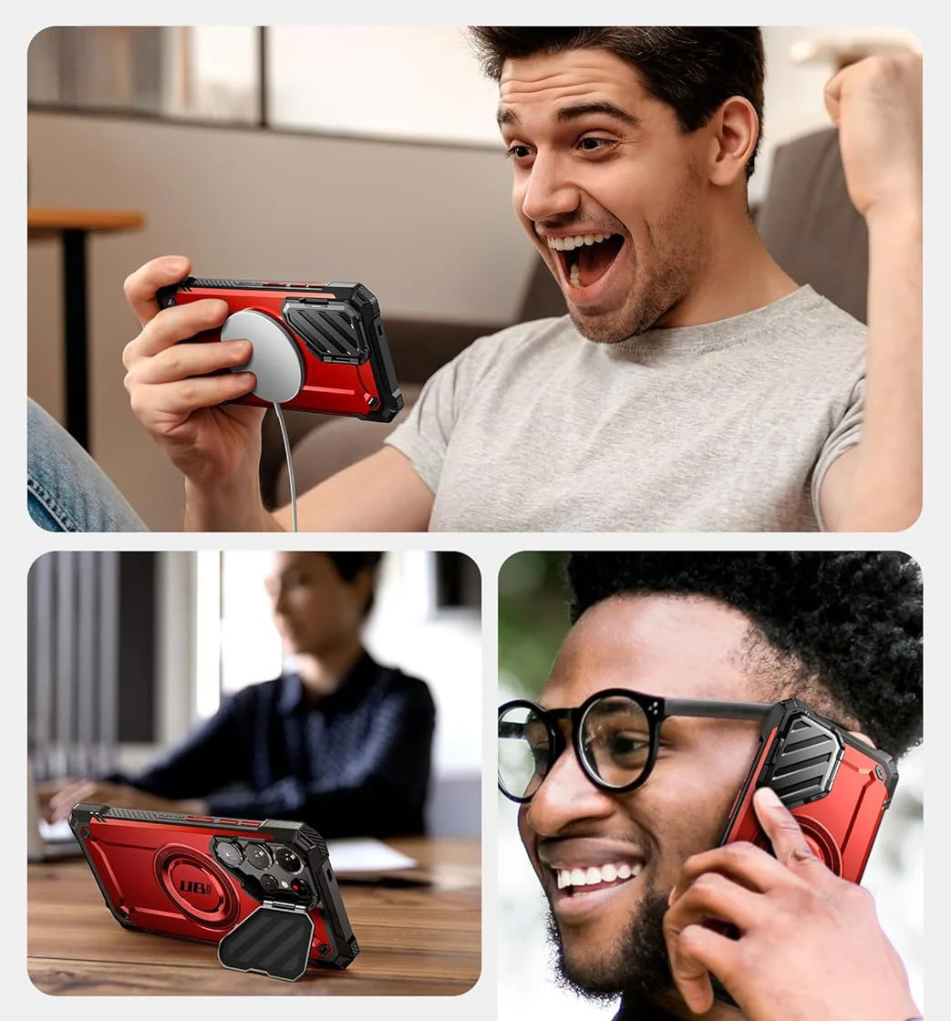 Handyhülle für Galaxy S25 Ultra, Supcase UB Mag XT mit MagSafe, Rot - Image 7