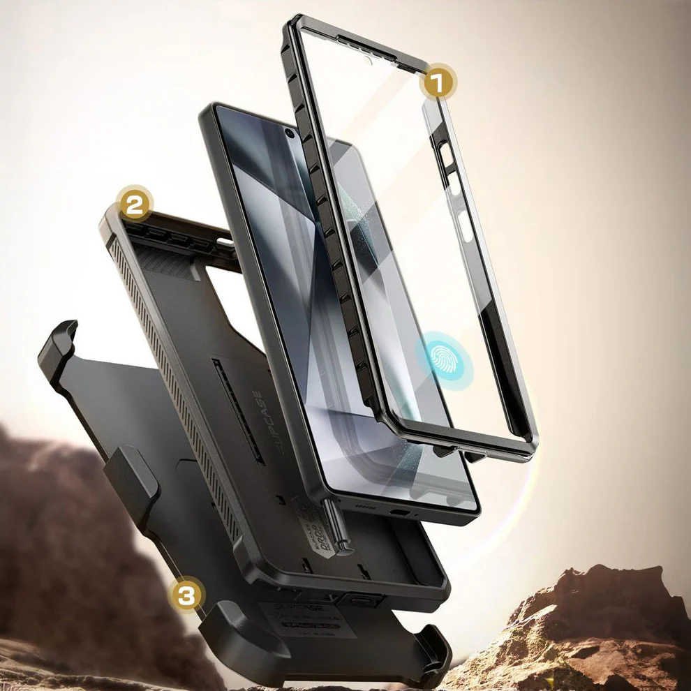 Handyhülle für Galaxy S25 Ultra, Supcase UB Pro SP+noSP, Schwarz - Image 4