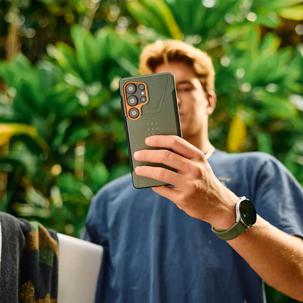 Handyhülle für Galaxy S25 Ultra, Urban Armor Gear Civilian Magnet, Grün mit Orange - Image 9