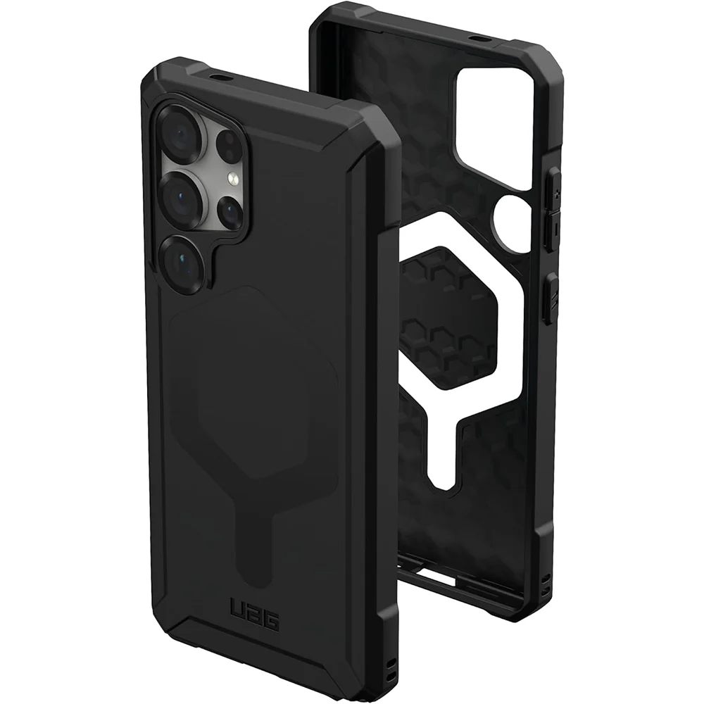 Handyhülle für Galaxy S25 Ultra, Urban Armor Gear Essential Armor Magnet, Schwarz