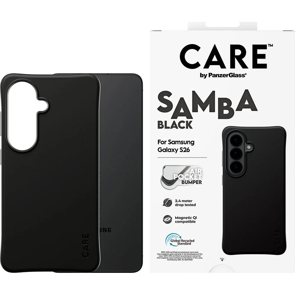 Handyhülle für Galaxy S26, CARE by PanzerGlass Samba Case mit MagSafe, Schwarz - Image 3