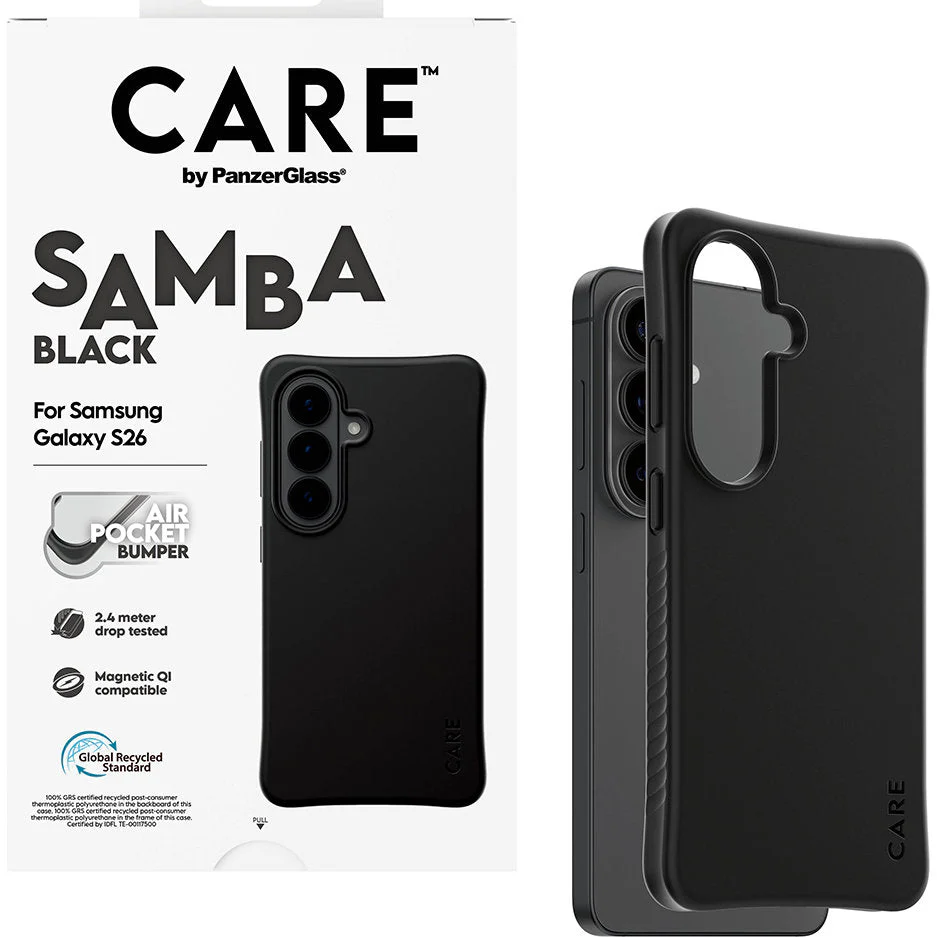 Handyhülle für Galaxy S26, CARE by PanzerGlass Samba Case mit MagSafe, Schwarz - Image 4