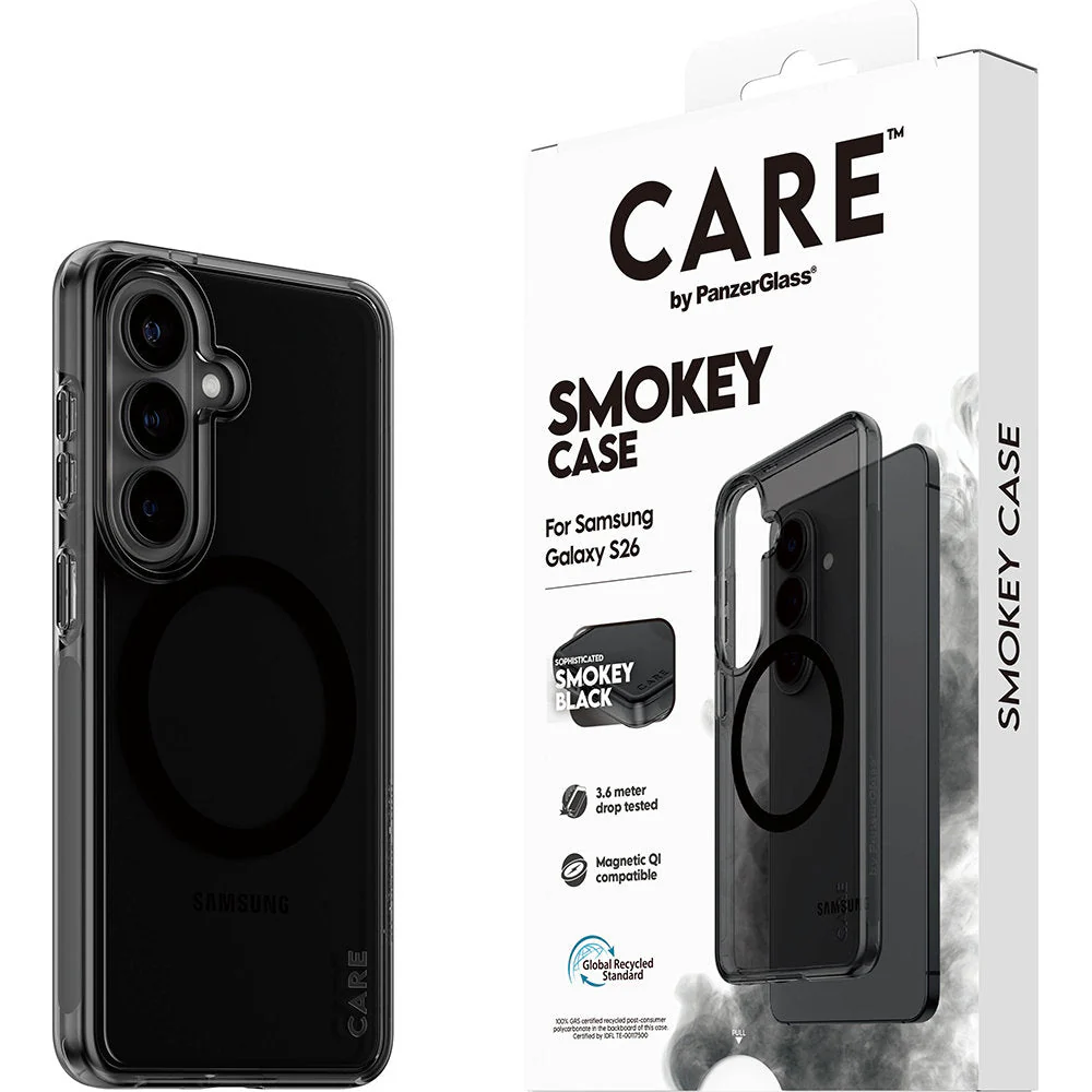 Handyhülle für Galaxy S26, CARE by PanzerGlass Smokey Case mit MagSafe, Rauchfarben - Image 5