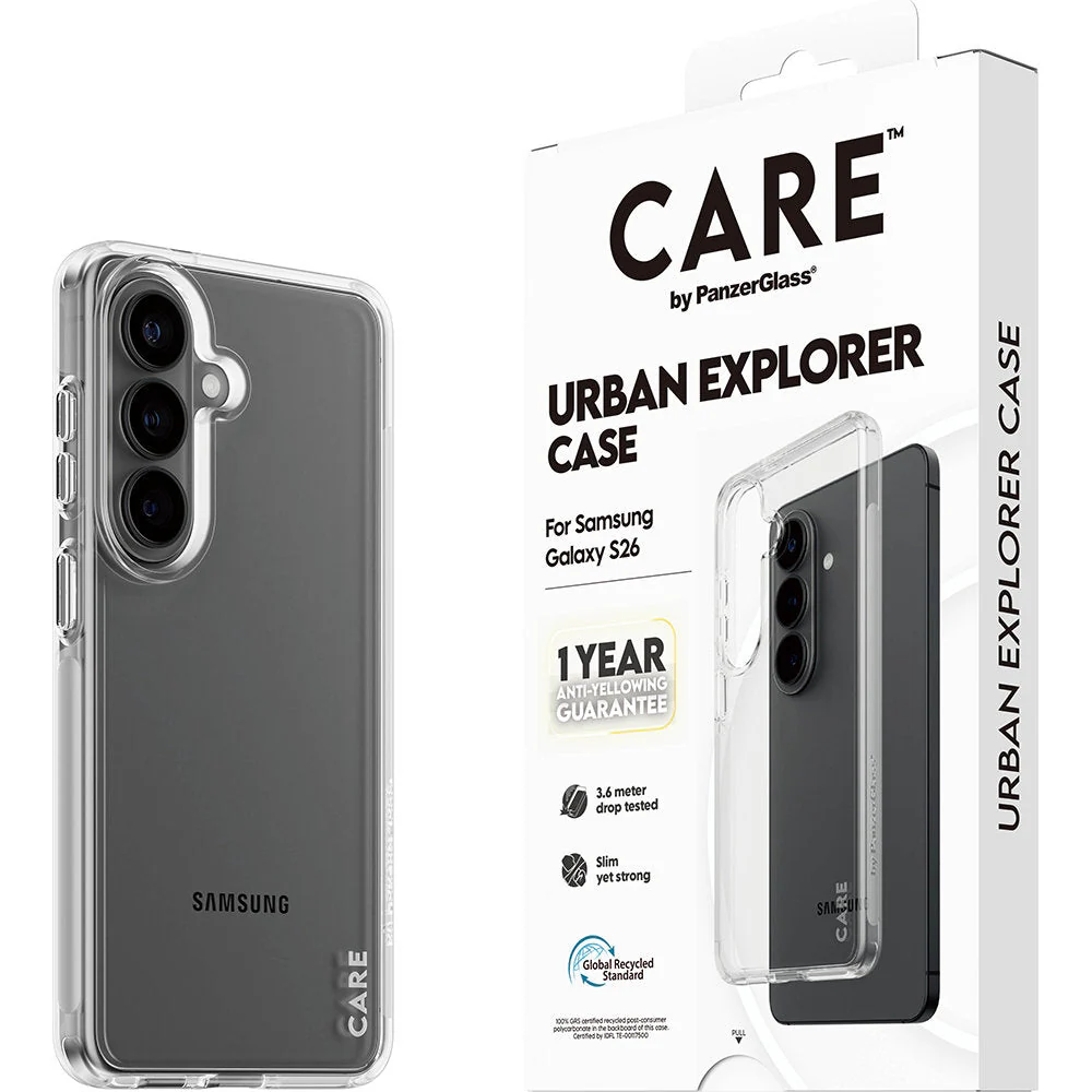 Handyhülle für Galaxy S26, CARE by PanzerGlass Urban Explorer Case, Transparent - Image 5