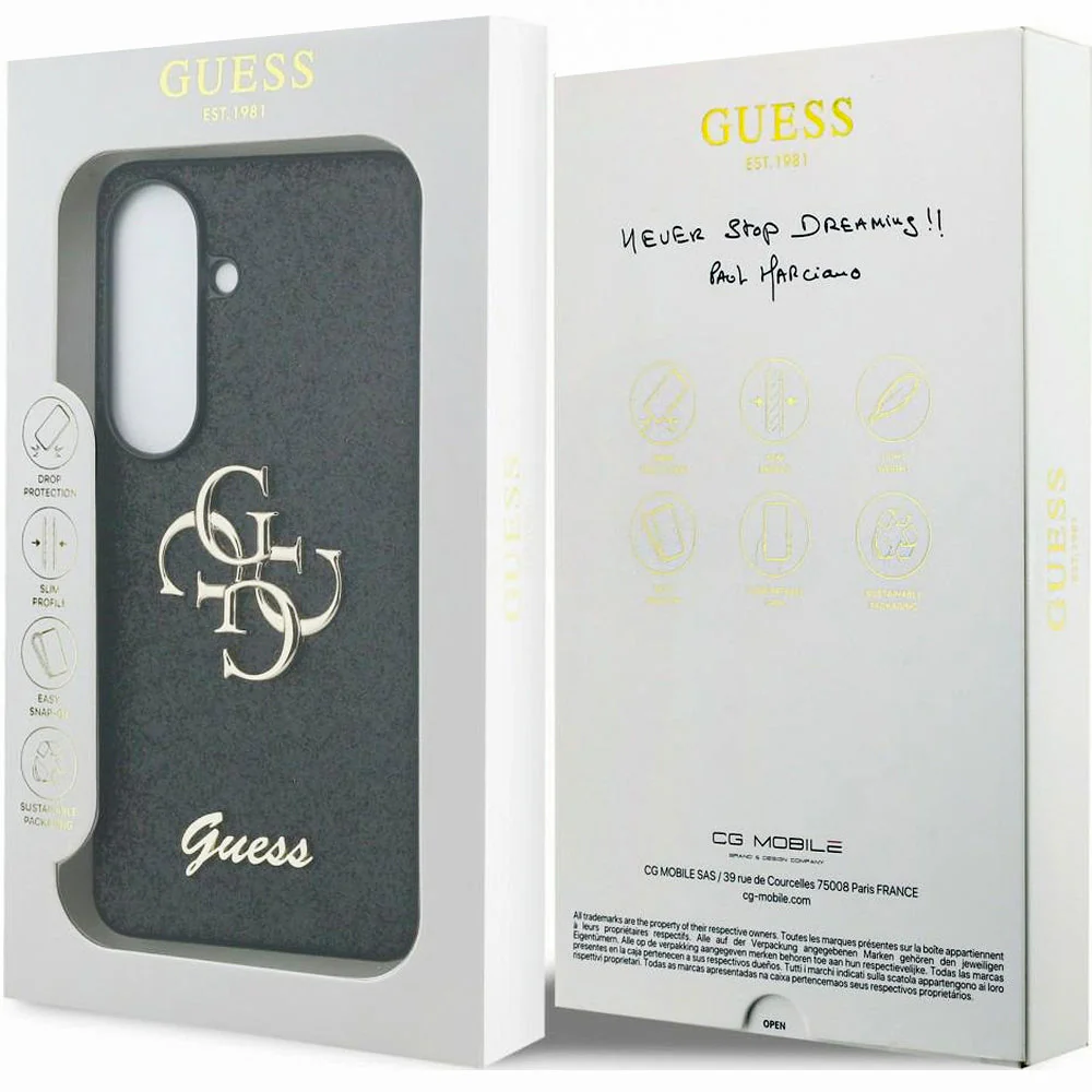 Handyhülle für Galaxy S26, Guess Fixed Glitter, Schwarz glitzernd mit Big Logo - Image 8