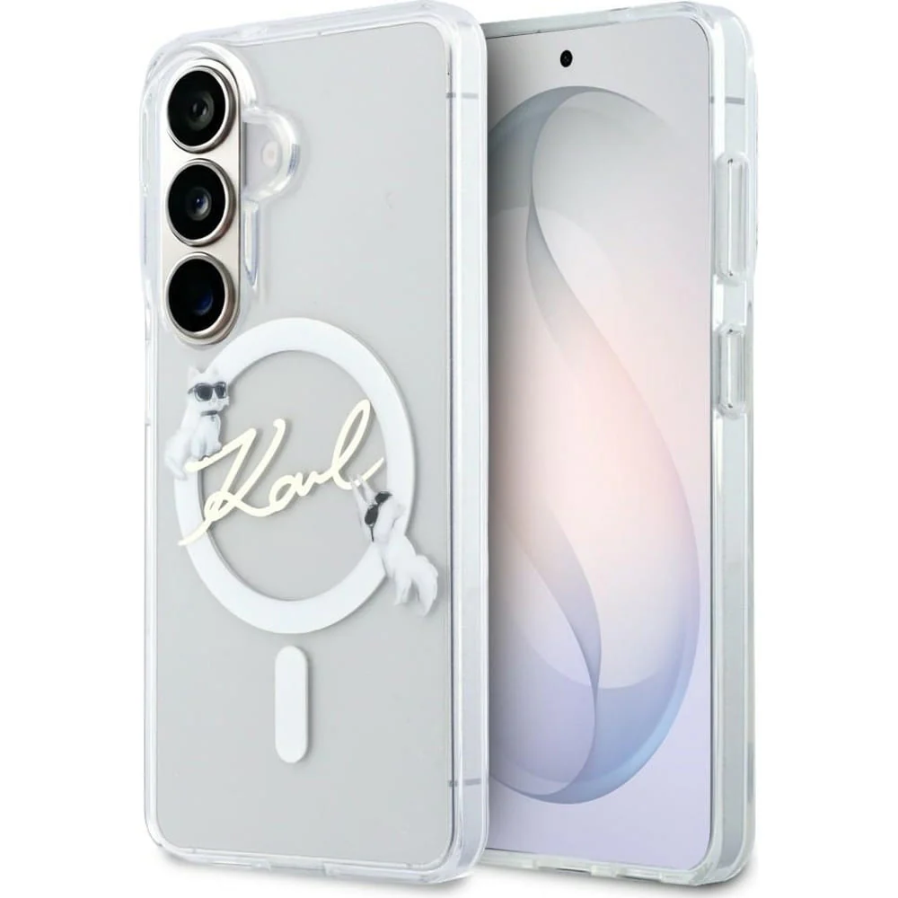 Handyhülle für Galaxy S26, Karl Lagerfeld IML Print mit MagSafe, Transparent
