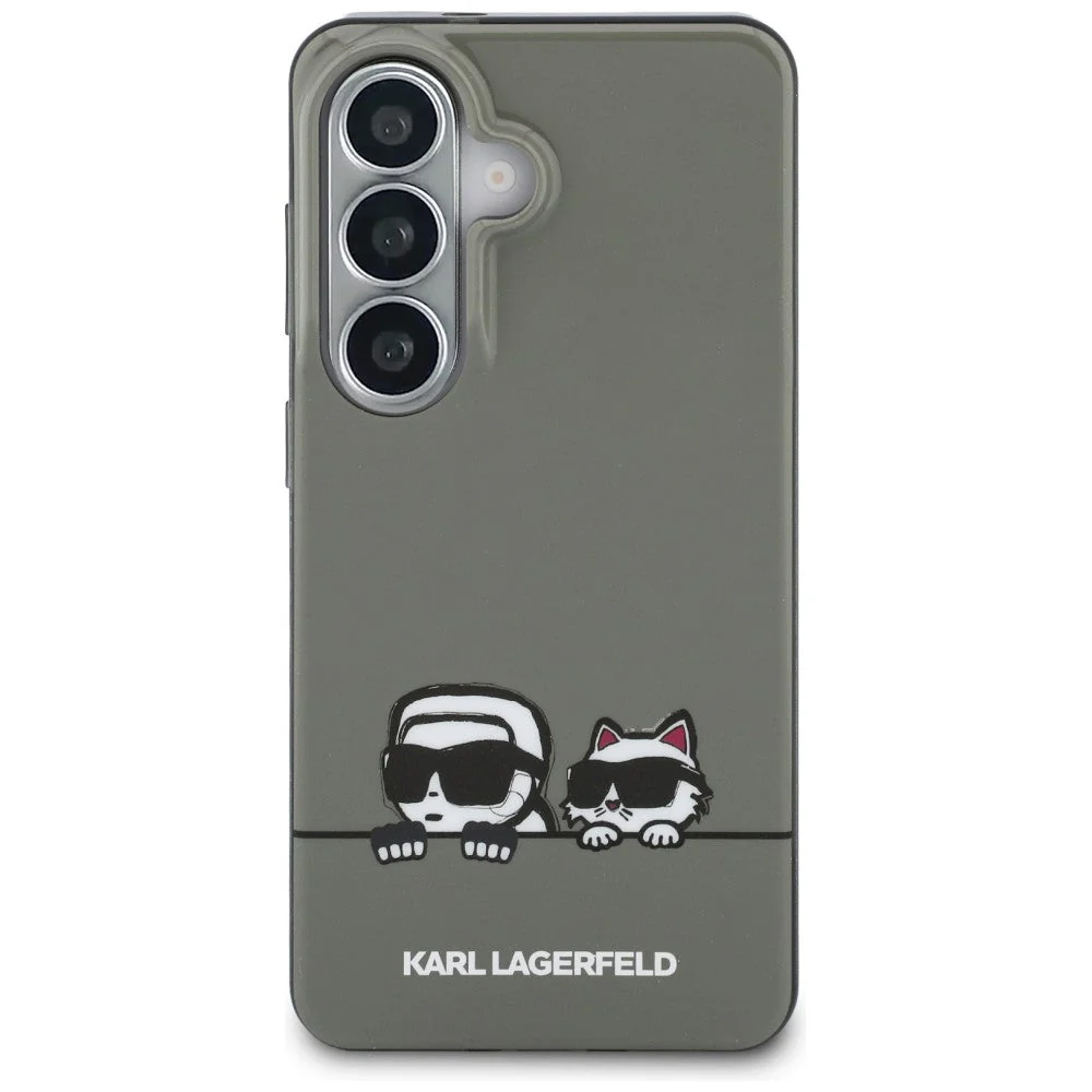 Handyhülle für Galaxy S26, Karl Lagerfeld IML Print MagSafe, Rauchig mit Karl Lagerfeld und seiner Katze Choupette - Image 3