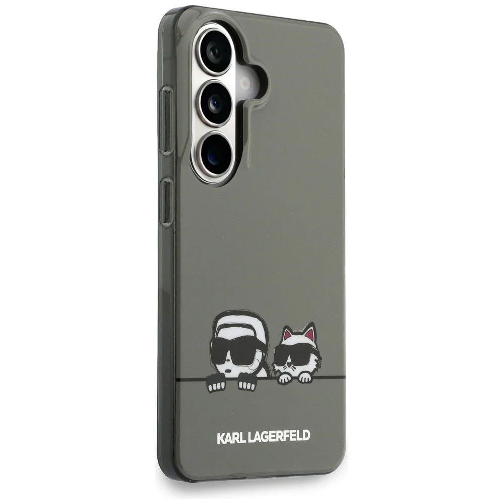 Handyhülle für Galaxy S26, Karl Lagerfeld IML Print MagSafe, Rauchig mit Karl Lagerfeld und seiner Katze Choupette - Image 4