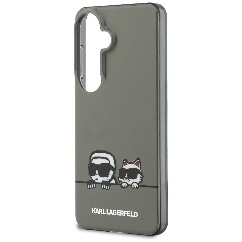 Handyhülle für Galaxy S26, Karl Lagerfeld IML Print MagSafe, Rauchig mit Karl Lagerfeld und seiner Katze Choupette - Image 6