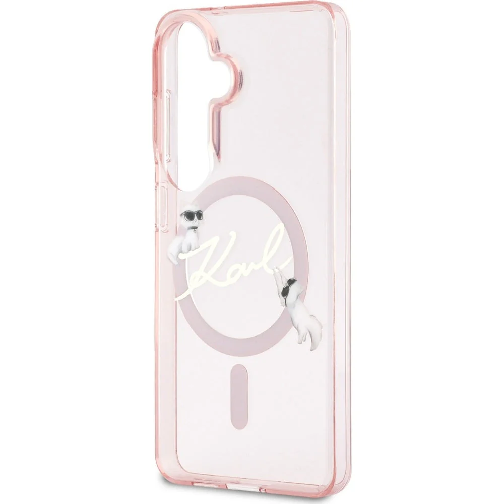 Handyhülle für Galaxy S26, Karl Lagerfeld IML Print MagSafe, Transparent pink mit Choupette - Image 6