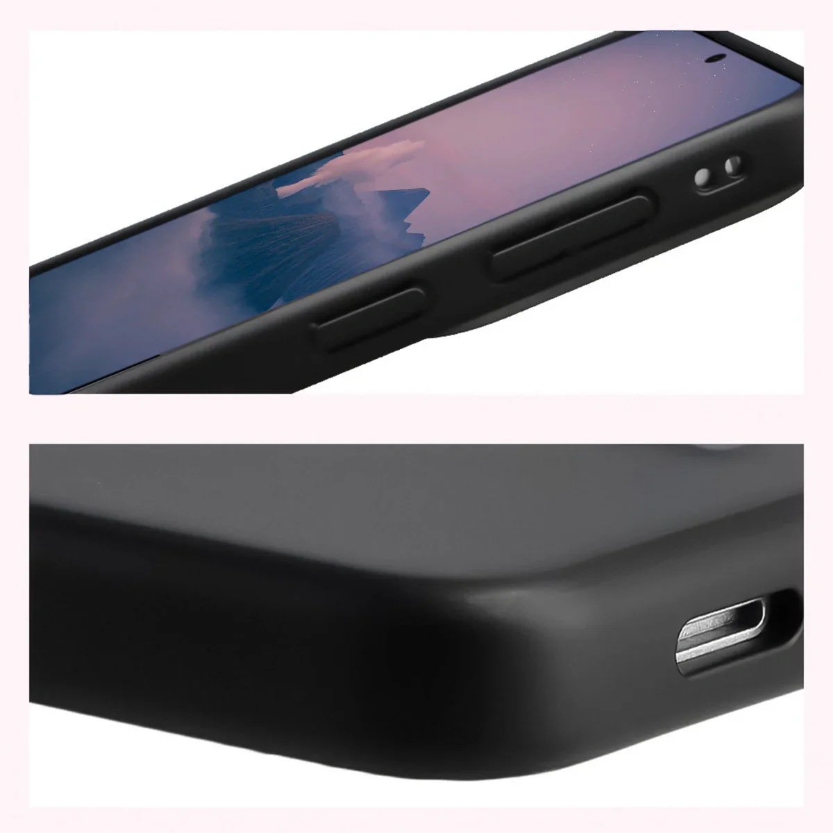 Handyhülle für Galaxy S26 Plus, Bizon Case Angelo, Getönte mit schwarzem Rahmen - Image 4