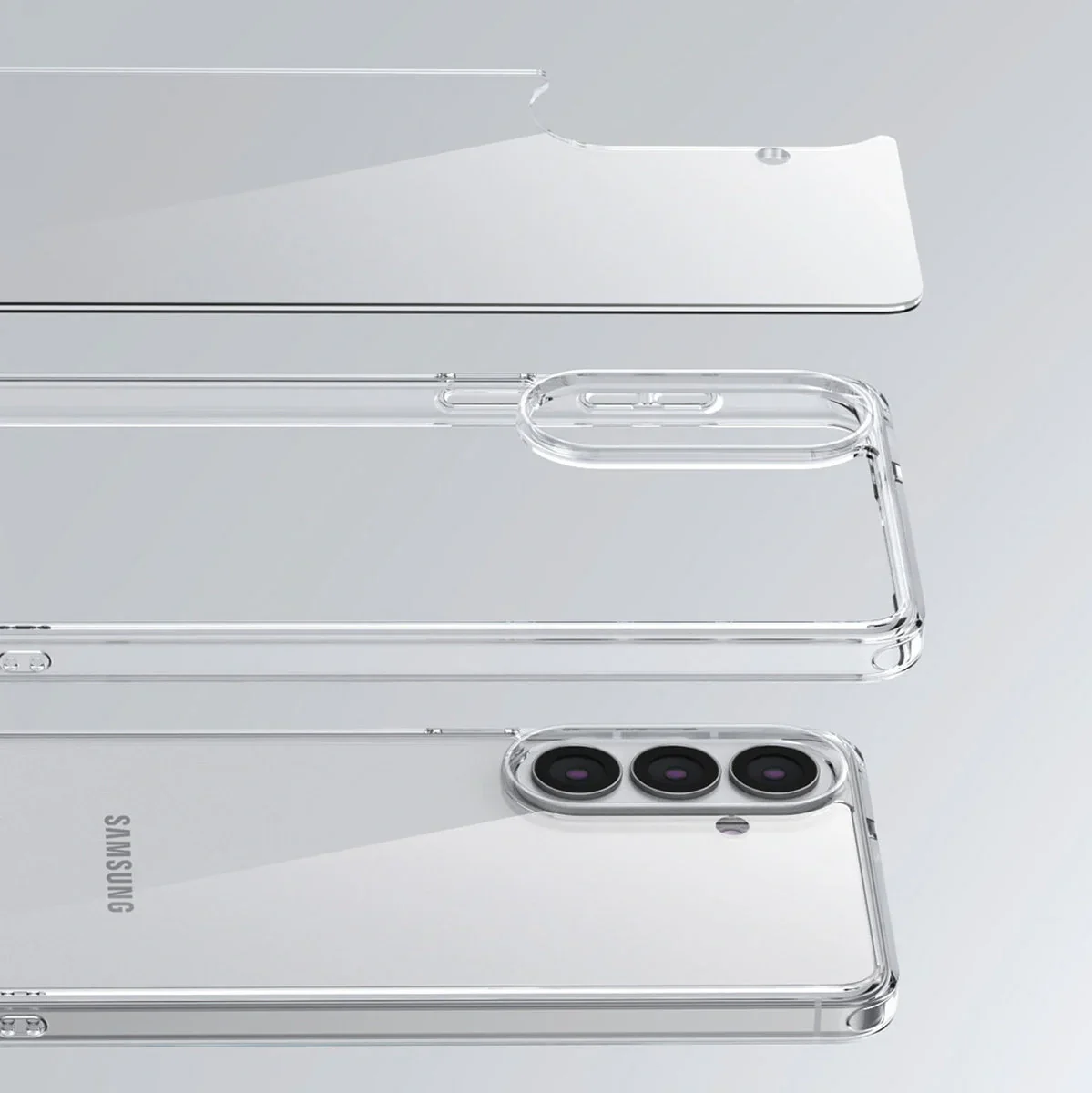 Handyhülle für Galaxy S26 Plus, Bizon Case Halo, Transparent - Image 3