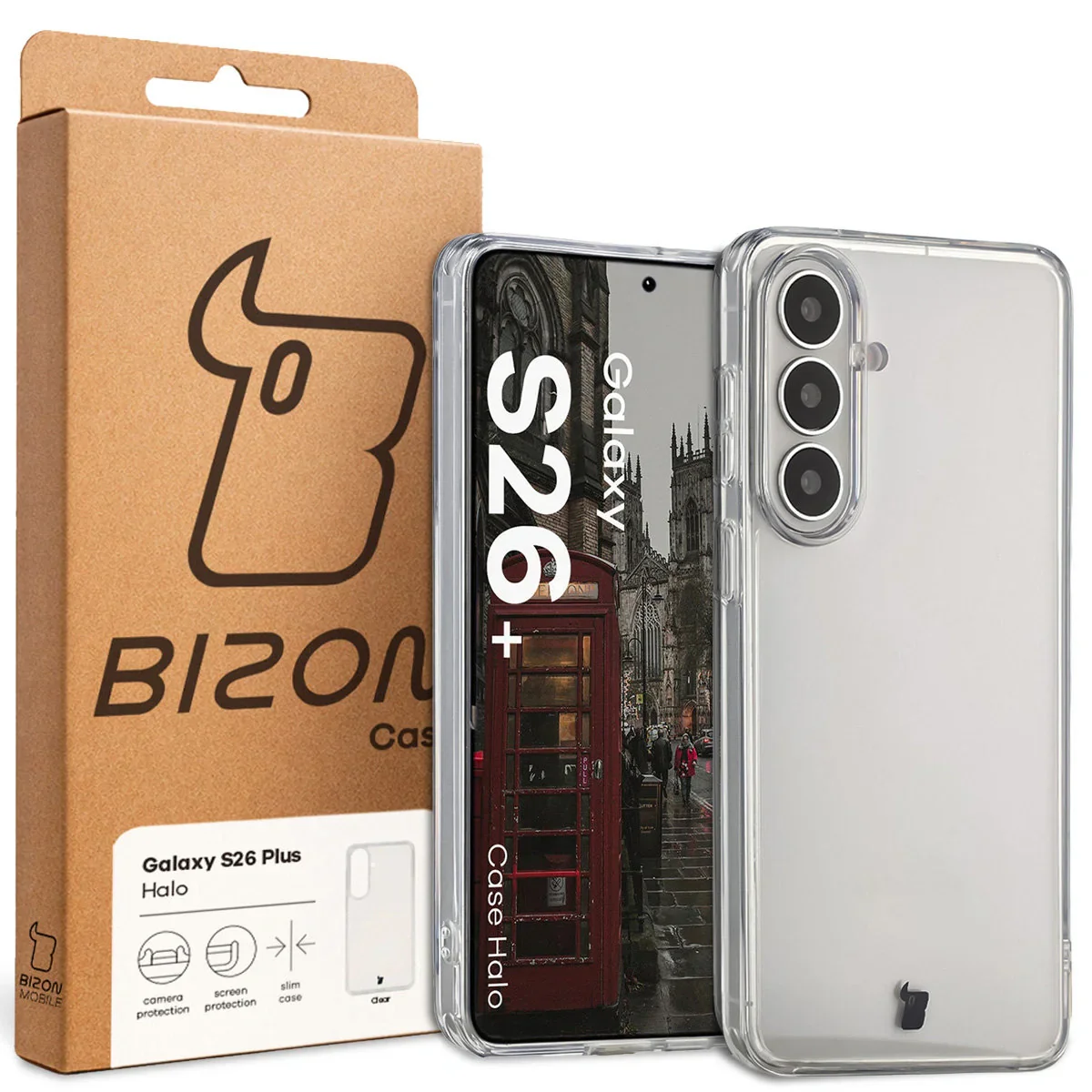 Handyhülle für Galaxy S26 Plus, Bizon Case Halo, Transparent - Image 7