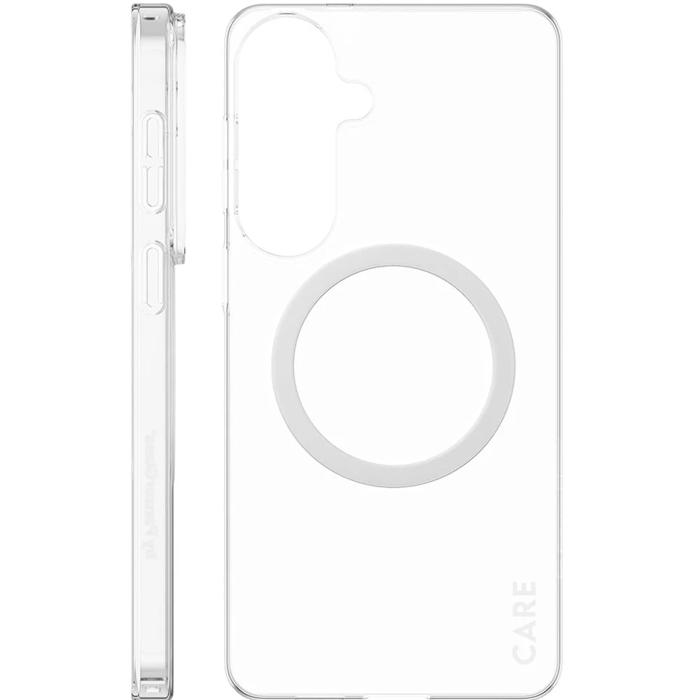 Handyhülle für Galaxy S26 Plus, CARE by PanzerGlass SL1M mit MagSafe, Transparent und Weiß - Image 5