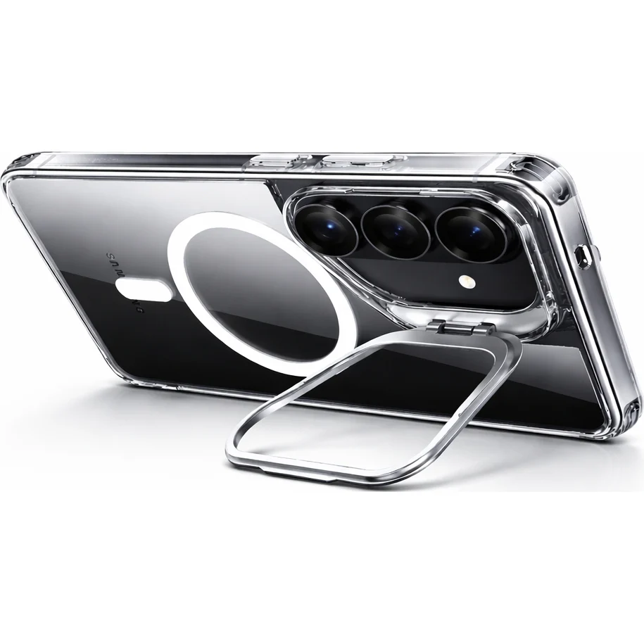 Handyhülle für Galaxy S26 Plus, ESR Classic Hybrid Kickstand mit MagSafe, Transparent und Silbern - Image 9