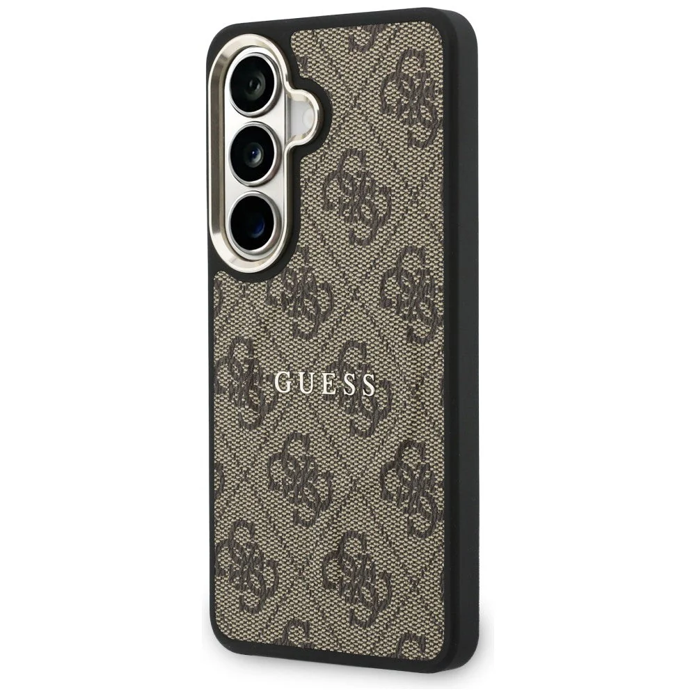 Handyhülle für Galaxy S26 Plus, Guess Hardcase Leather Logo MagSafe, Braun mit Classic Logo Guess - Image 2