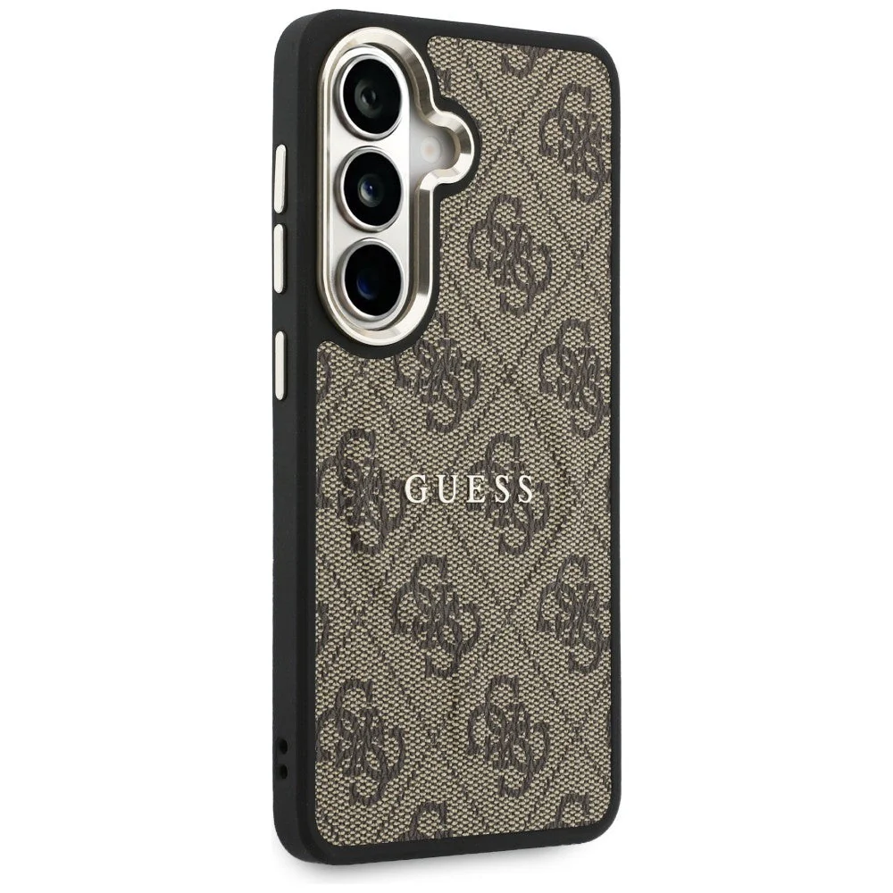 Handyhülle für Galaxy S26 Plus, Guess Hardcase Leather Logo MagSafe, Braun mit Classic Logo Guess - Image 4
