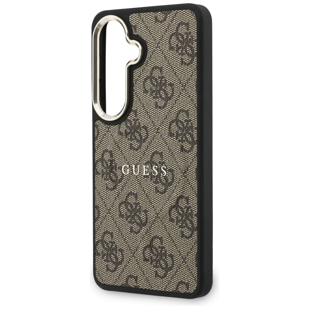 Handyhülle für Galaxy S26 Plus, Guess Hardcase Leather Logo MagSafe, Braun mit Classic Logo Guess - Image 6
