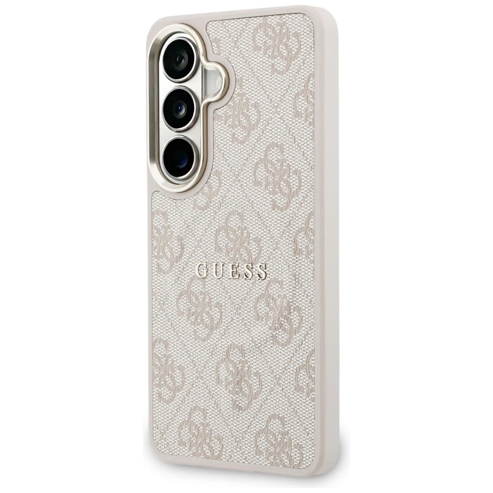 Handyhülle für Galaxy S26 Plus, Guess Hardcase Leather Logo MagSafe, Rosa mit Classic Logo Guess - Image 2