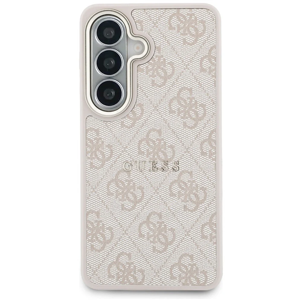Handyhülle für Galaxy S26 Plus, Guess Hardcase Leather Logo MagSafe, Rosa mit Classic Logo Guess - Image 3