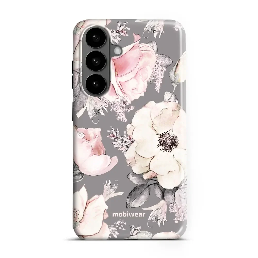Handyhülle für Galaxy S26 Plus, Mobiwear Elite Pro, Rosa-Blumig