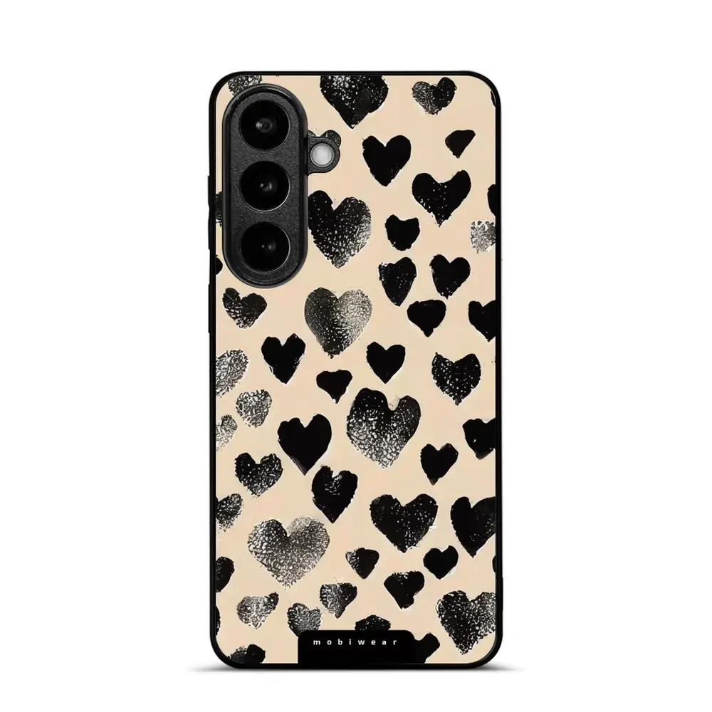 Handyhülle für Galaxy S26 Plus, Mobiwear Glossy Case, Beige Liebe
