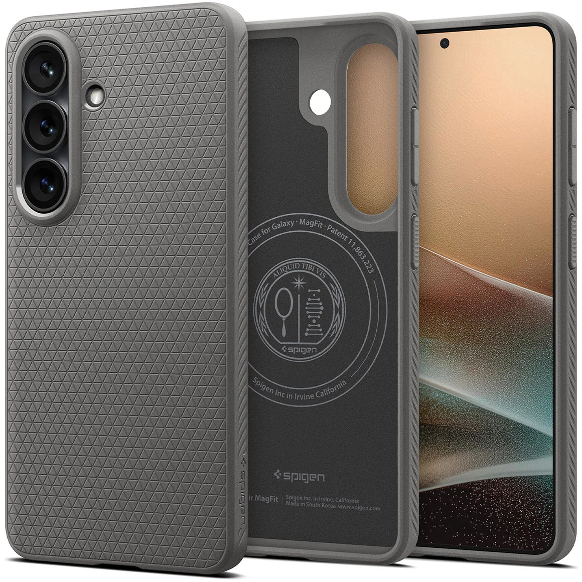 Handyhülle für Galaxy S26 Plus, Spigen Liquid Air Mag mit MagSafe, Grau - Image 8
