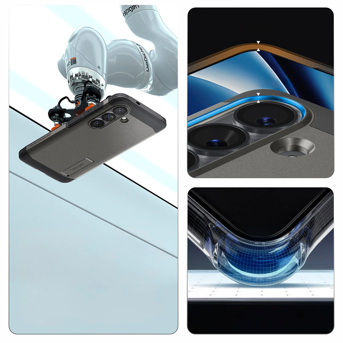 Handyhülle für Galaxy S26 Plus, Spigen Tough Armor Mag mit MagSafe, Grau - Image 5