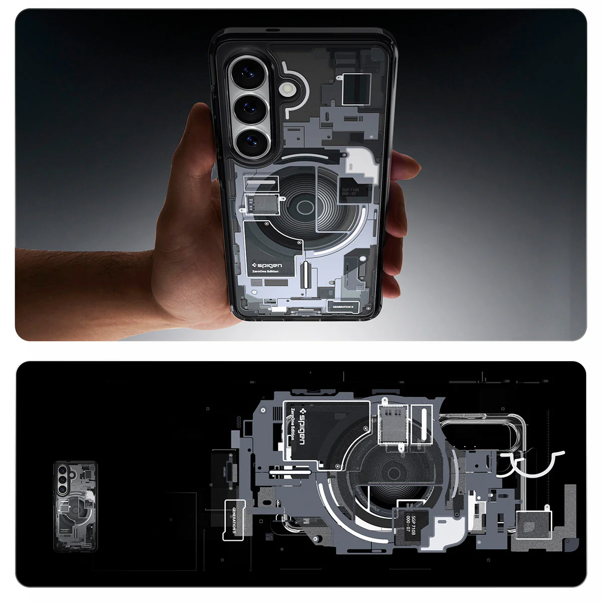Handyhülle für Galaxy S26 Plus, Spigen Ultra Hybrid Mag mit MagSafe, Rauchfarben-Grau (Zero One) - Image 3