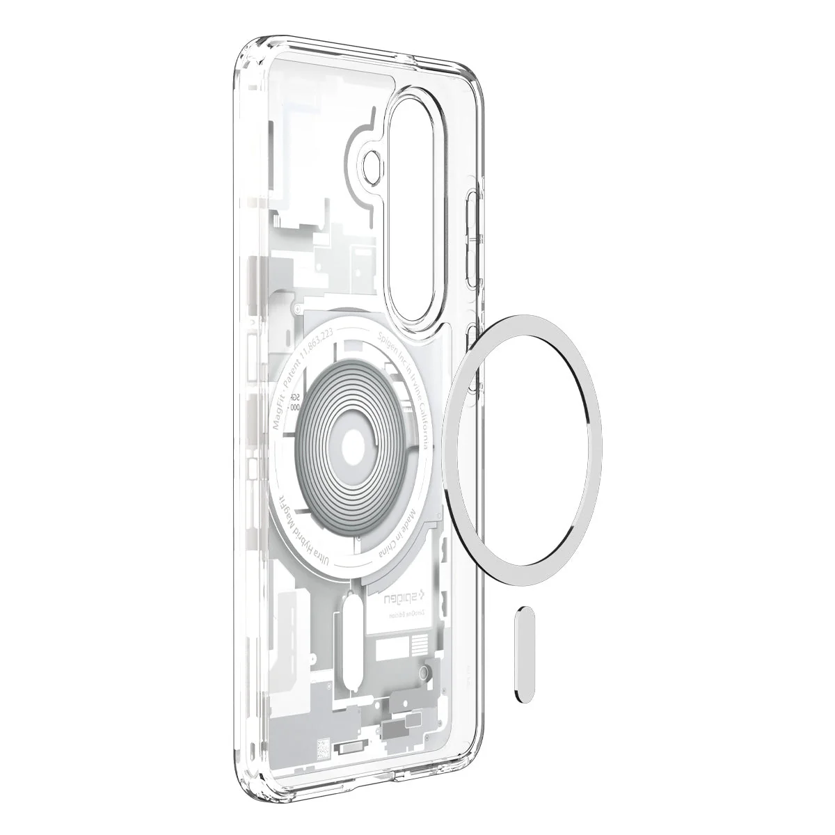 Handyhülle für Galaxy S26 Plus, Spigen Ultra Hybrid Mag mit MagSafe, Weiß-Grau (Zero One) - Image 15
