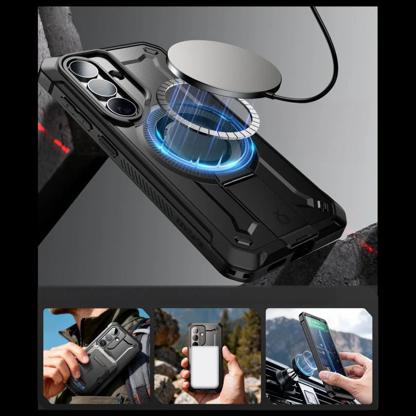 Handyhülle für Galaxy S26 Plus, Supcase UB Pro Mag mit MagSafe SP+noSP, Schwarz - Image 7