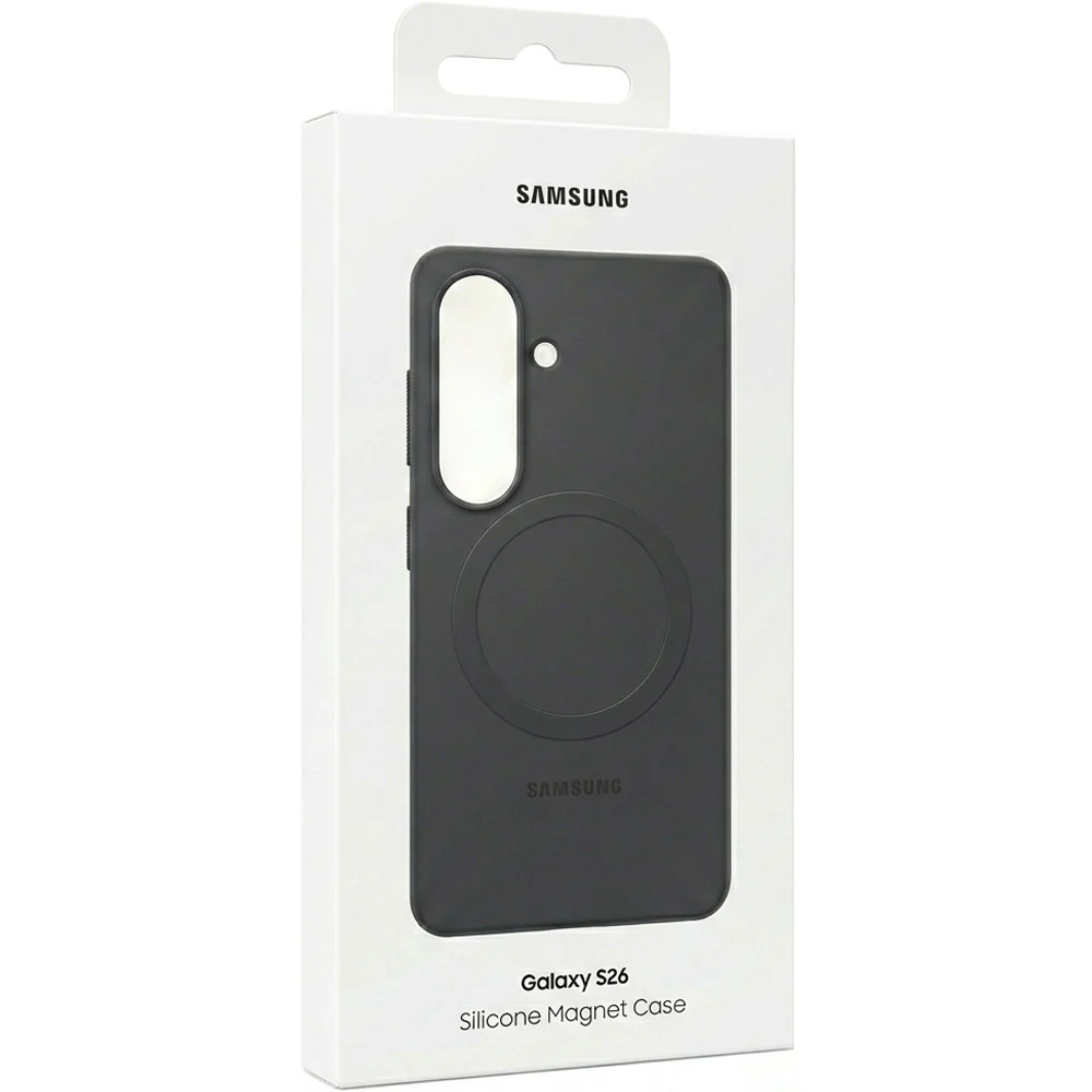 Handyhülle für Galaxy S26, Samsung Silicone Magnet Case mit MagSafe, Schwarz - Image 6