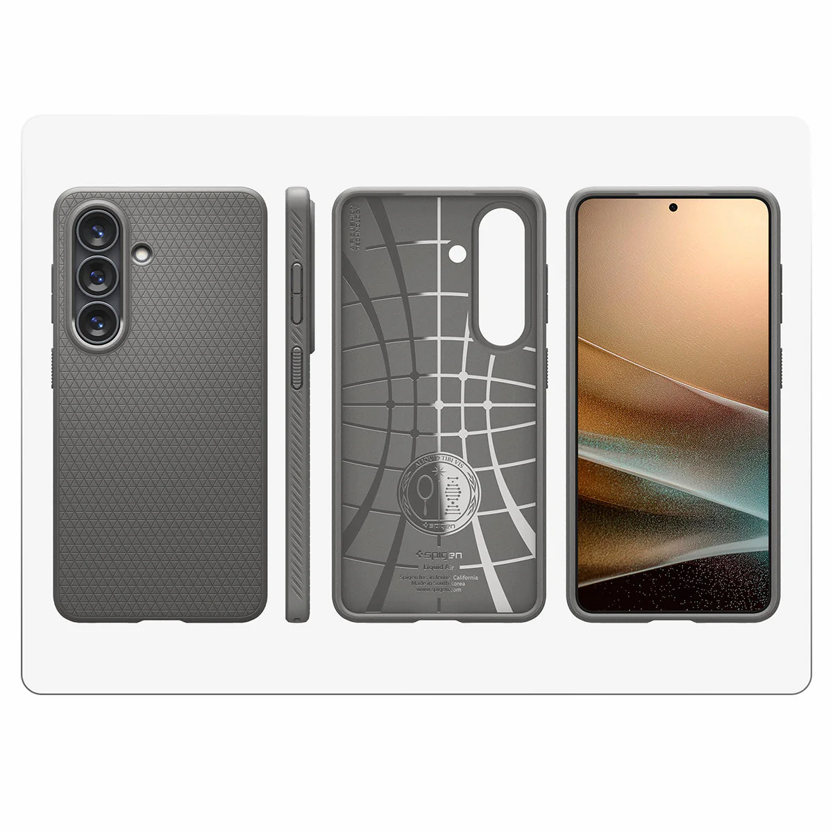 Handyhülle für Galaxy S26, Spigen Liquid Air, Grau - Image 6