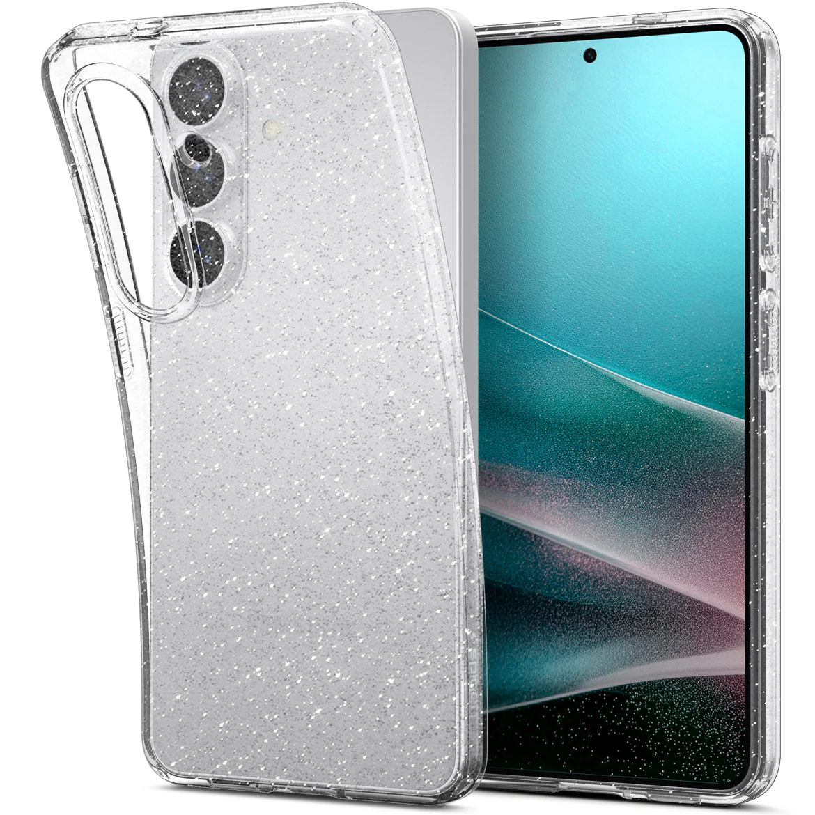 Handyhülle für Galaxy S26, Spigen Liquid Crystal Glitter, Transparent mit Glitzer