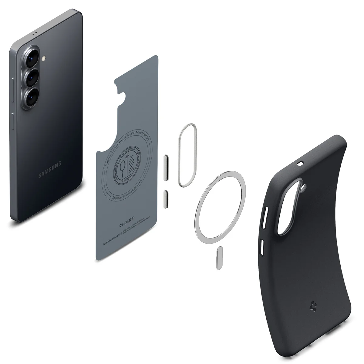 Handyhülle für Galaxy S26, Spigen Nano Pop Mag mit MagSafe, Schwarz-Grau - Image 16