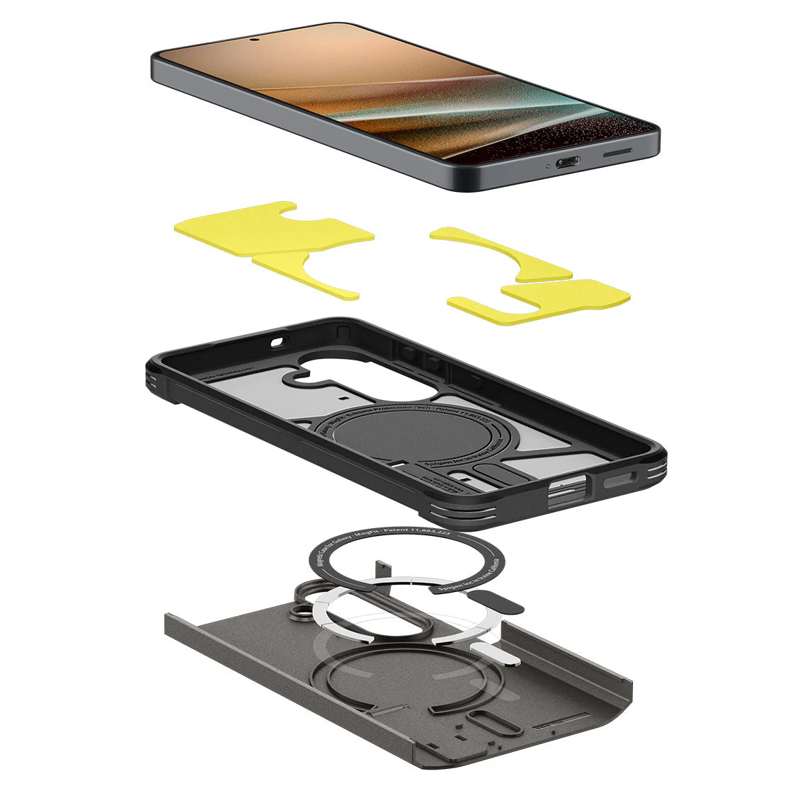 Handyhülle für Galaxy S26, Spigen Tough Armor Mag mit MagSafe, Grau - Image 2