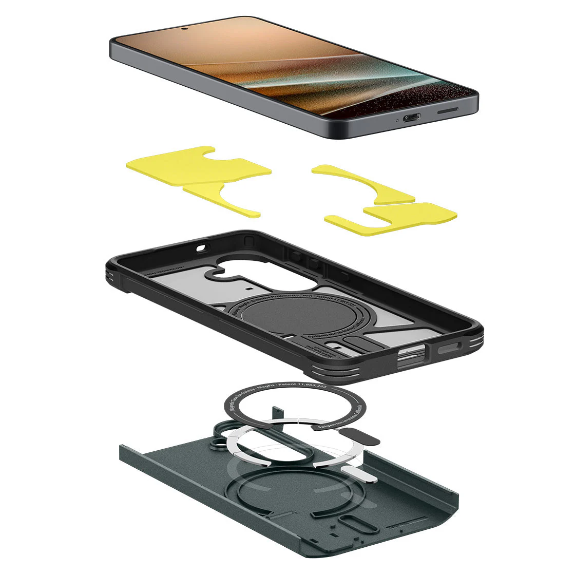 Handyhülle für Galaxy S26, Spigen Tough Armor Mag mit MagSafe, Grün - Image 2