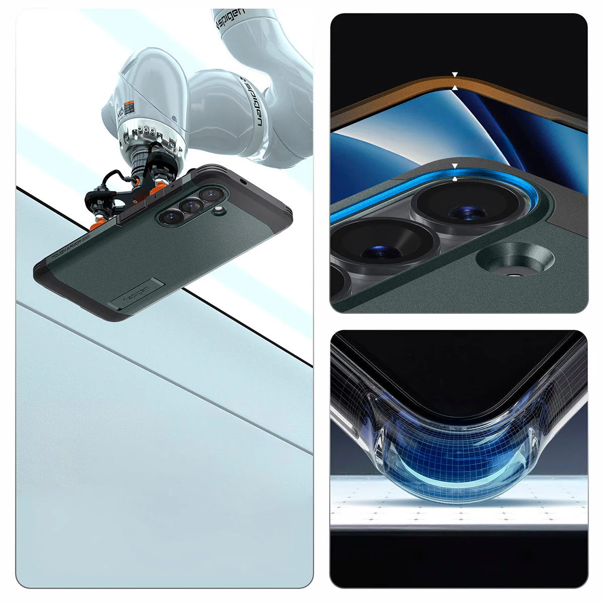 Handyhülle für Galaxy S26, Spigen Tough Armor Mag mit MagSafe, Grün - Image 5