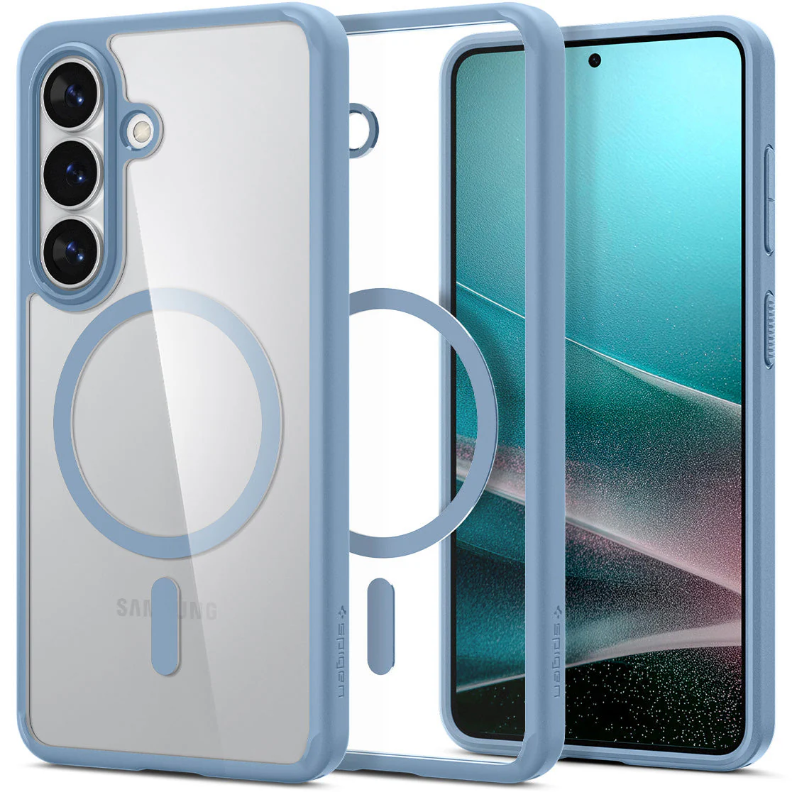 Handyhülle für Galaxy S26, Spigen Ultra Hybrid Mag mit MagSafe, Transparent-Blau - Image 8