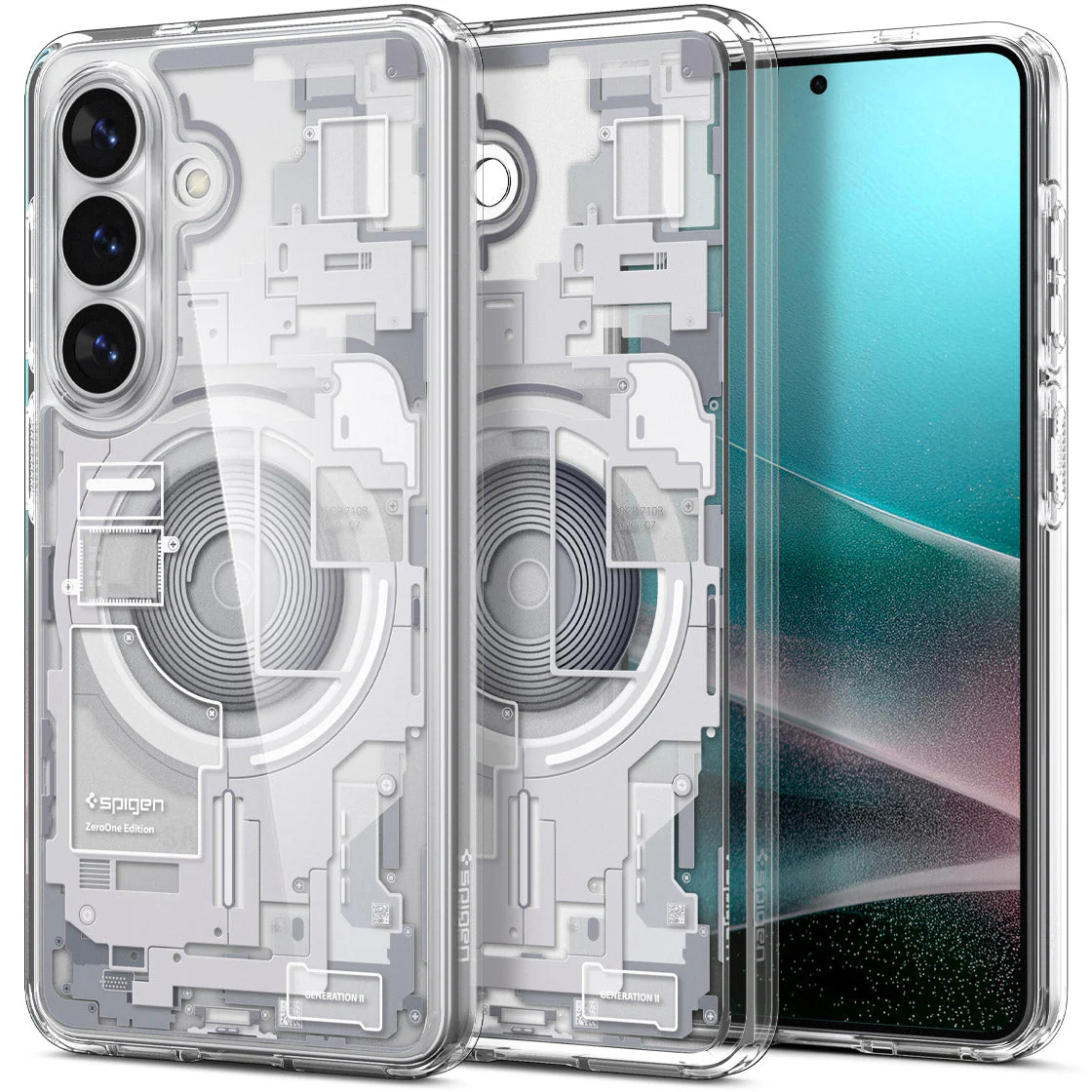 Handyhülle für Galaxy S26, Spigen Ultra Hybrid Mag mit MagSafe, Weiß-Grau (Zero One) - Image 8