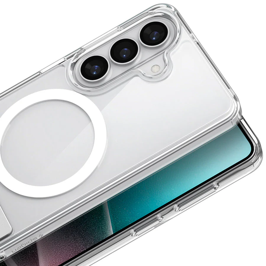Handyhülle für Galaxy S26, Spigen Ultra Hybrid S Mag mit MagSafe, Transparent-Weiß - Image 2