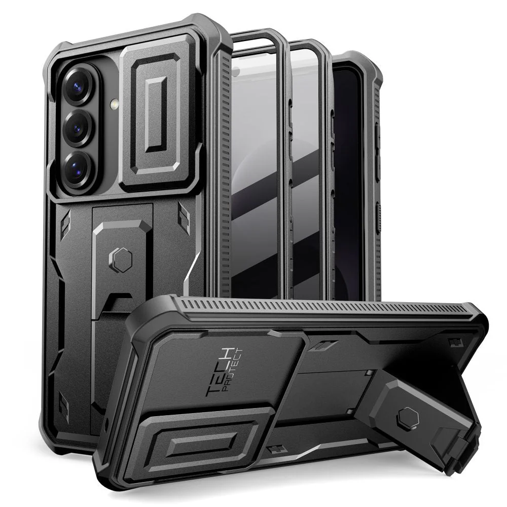 Handyhülle für Galaxy S26, Tech-Protect Kevlar Cam Plus 2-Set, Schwarz - Image 2